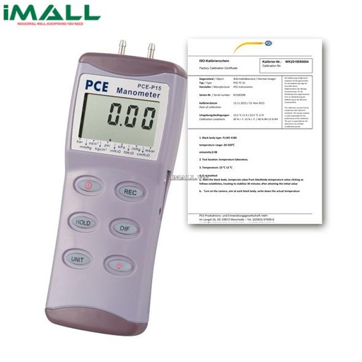 [483712240164] Đồng hồ đo áp suất chênh lệch PCE P30-ICA (30 psi/ 2 bar)