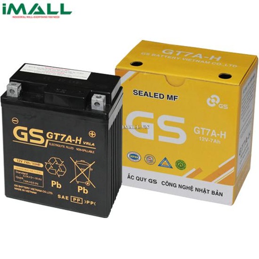 [135927303526] Bình ắc quy GS MF GT7A-H (12V-7AH)