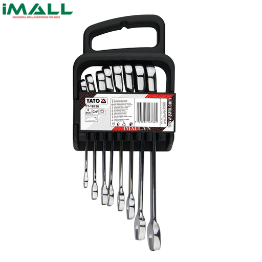 [286571368095] Bộ cờ lê đảo chiều 8 chi tiết Yato YT-16736 (8-18mm)
